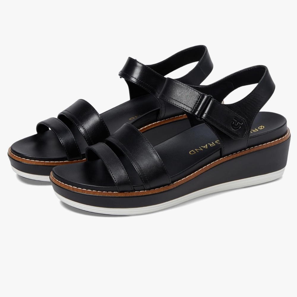 Cole Haan Originalgrand Peyton Flatfoam sandal in black